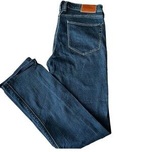 Madewell blue jeans women rail straight  denim jeans size 27x34